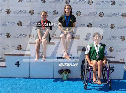 Thumbnail 3 in CIF Girls Swimming Championships (Awards Podium) photogallery.
