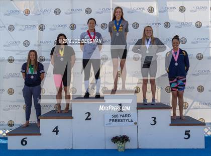 Thumbnail 2 in CIF Girls Swimming Championships (Awards Podium) photogallery.
