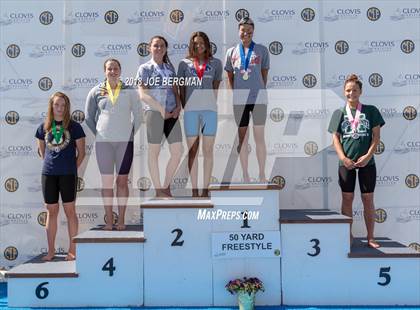 Thumbnail 3 in CIF Girls Swimming Championships (Awards Podium) photogallery.