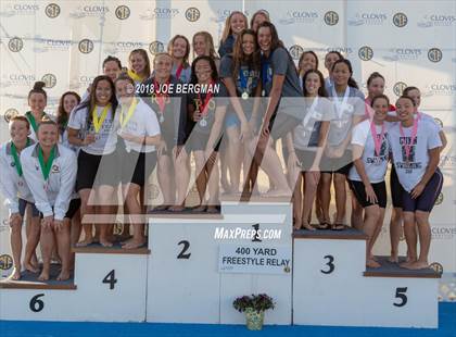 Thumbnail 3 in CIF Girls Swimming Championships (Awards Podium) photogallery.