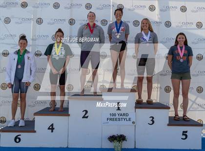 Thumbnail 1 in CIF Girls Swimming Championships (Awards Podium) photogallery.
