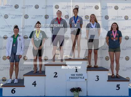 Thumbnail 3 in CIF Girls Swimming Championships (Awards Podium) photogallery.