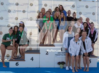Thumbnail 1 in CIF Girls Swimming Championships (Awards Podium) photogallery.