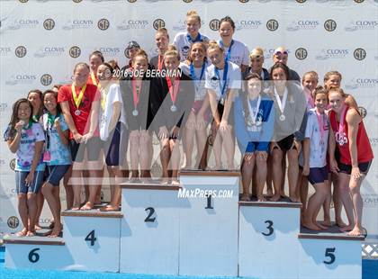 Thumbnail 2 in CIF Girls Swimming Championships (Awards Podium) photogallery.