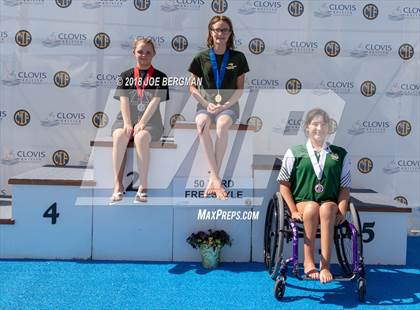 Thumbnail 2 in CIF Girls Swimming Championships (Awards Podium) photogallery.