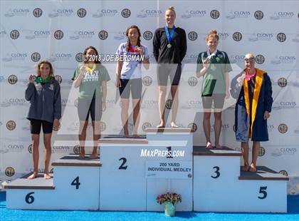 Thumbnail 2 in CIF Girls Swimming Championships (Awards Podium) photogallery.