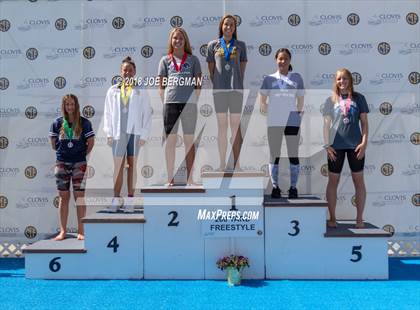 Thumbnail 2 in CIF Girls Swimming Championships (Awards Podium) photogallery.