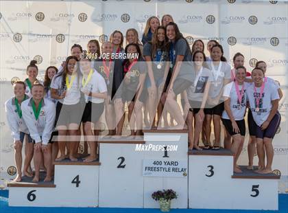 Thumbnail 2 in CIF Girls Swimming Championships (Awards Podium) photogallery.