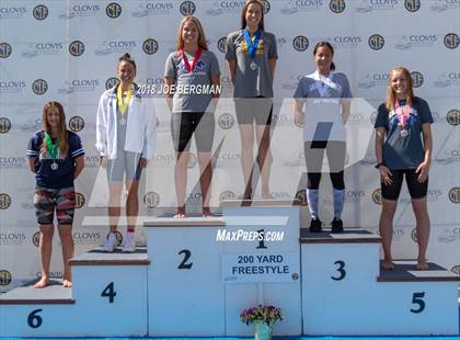 Thumbnail 3 in CIF Girls Swimming Championships (Awards Podium) photogallery.