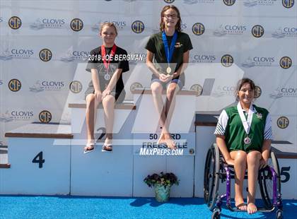 Thumbnail 2 in CIF Girls Swimming Championships (Awards Podium) photogallery.