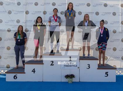 Thumbnail 1 in CIF Girls Swimming Championships (Awards Podium) photogallery.