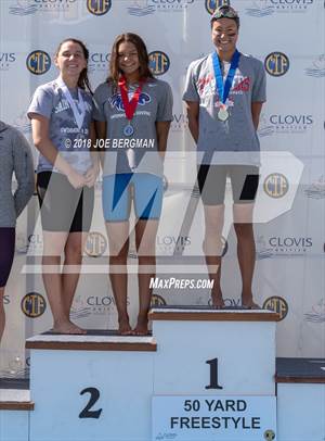 CIF Girls Swimming Championships (Awards Podium)