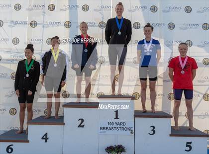 Thumbnail 2 in CIF Girls Swimming Championships (Awards Podium) photogallery.