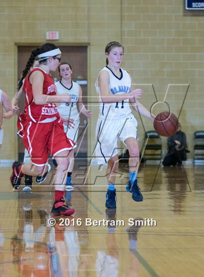 Thumbnail 2 in Buffalo Seminary @ St. Mary's (Monsignor Martin Class B Semifinal) photogallery.