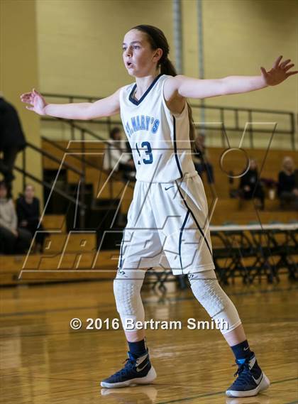 Thumbnail 1 in Buffalo Seminary @ St. Mary's (Monsignor Martin Class B Semifinal) photogallery.