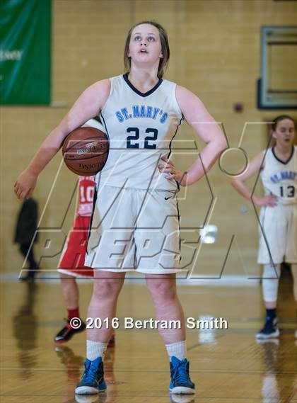 Thumbnail 2 in Buffalo Seminary @ St. Mary's (Monsignor Martin Class B Semifinal) photogallery.
