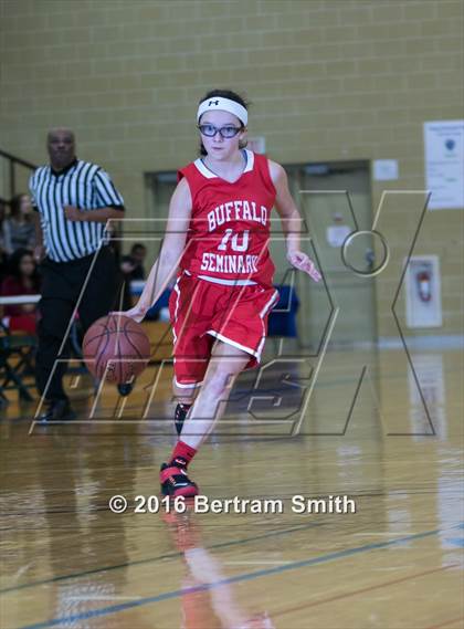 Thumbnail 1 in Buffalo Seminary @ St. Mary's (Monsignor Martin Class B Semifinal) photogallery.