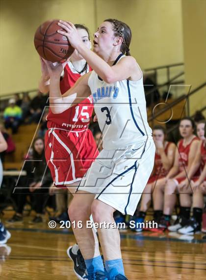 Thumbnail 1 in Buffalo Seminary @ St. Mary's (Monsignor Martin Class B Semifinal) photogallery.