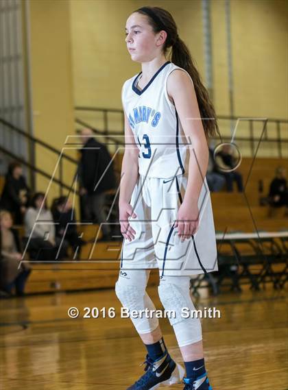 Thumbnail 3 in Buffalo Seminary @ St. Mary's (Monsignor Martin Class B Semifinal) photogallery.