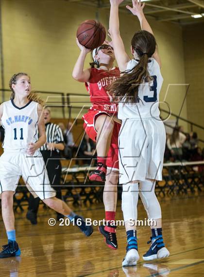 Thumbnail 1 in Buffalo Seminary @ St. Mary's (Monsignor Martin Class B Semifinal) photogallery.