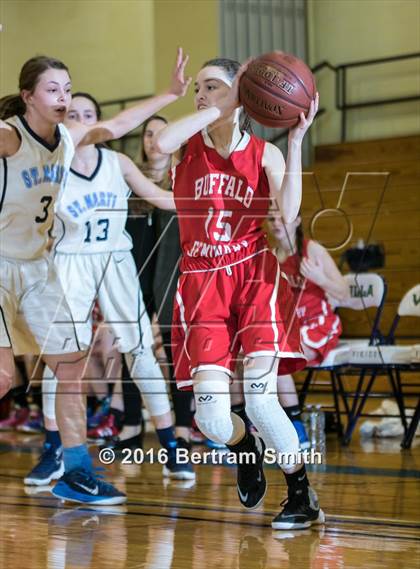 Thumbnail 1 in Buffalo Seminary @ St. Mary's (Monsignor Martin Class B Semifinal) photogallery.