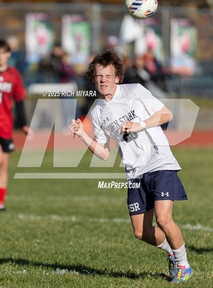 Thumbnail 3 in Coe-Brown Academy vs. Stark (NHIAA D2 First Round) photogallery.