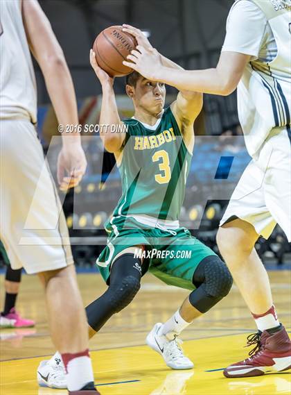 Thumbnail 3 in Scotts Valley vs Harbor (Santa Cruz Warriors Invitational Tournament) photogallery.