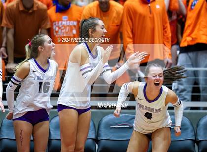Thumbnail 3 in Grand Oaks vs. Fulshear (UIL 6A Volleyball Division I Final) photogallery.