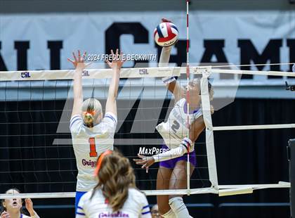 Thumbnail 2 in Grand Oaks vs. Fulshear (UIL 6A Volleyball Division I Final) photogallery.