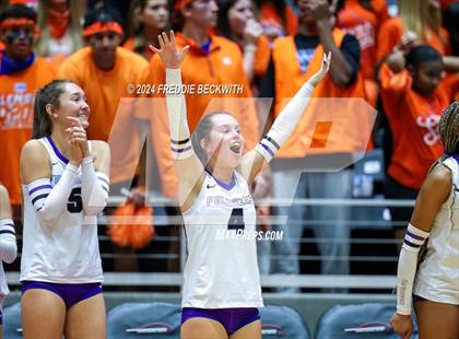 Thumbnail 2 in Grand Oaks vs. Fulshear (UIL 6A Volleyball Division I Final) photogallery.
