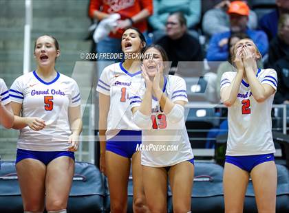 Thumbnail 2 in Grand Oaks vs. Fulshear (UIL 6A Volleyball Division I Final) photogallery.