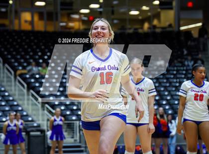 Thumbnail 1 in Grand Oaks vs. Fulshear (UIL 6A Volleyball Division I Final) photogallery.