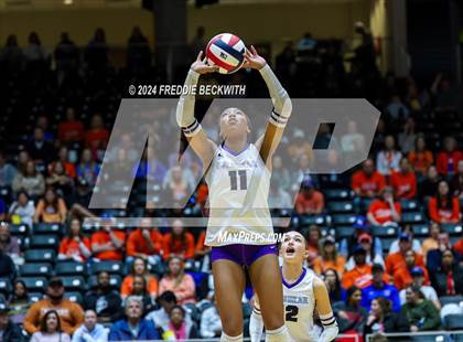 Thumbnail 1 in Grand Oaks vs. Fulshear (UIL 6A Volleyball Division I Final) photogallery.