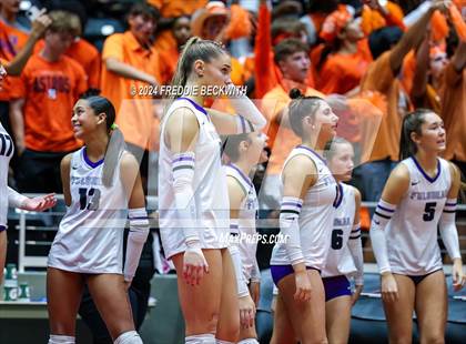 Thumbnail 3 in Grand Oaks vs. Fulshear (UIL 6A Volleyball Division I Final) photogallery.