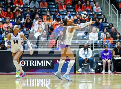 Thumbnail 1 in Grand Oaks vs. Fulshear (UIL 6A Volleyball Division I Final) photogallery.