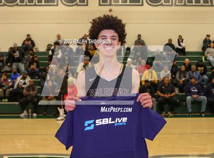 Thumbnail 3 in Salesian College Preparatory vs. Capital Christian (MLK Classic @ De La Salle) photogallery.