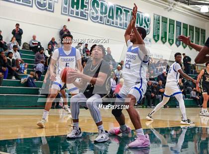 Thumbnail 1 in Salesian College Preparatory vs. Capital Christian (MLK Classic @ De La Salle) photogallery.
