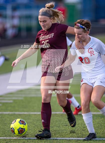 Thumbnail 2 in Indianapolis Cardinal Ritter vs. Brebeuf Jesuit Preparatory (IHSAA 2A Sectional Semi-final) photogallery.