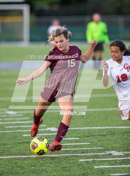 Thumbnail 2 in Indianapolis Cardinal Ritter vs. Brebeuf Jesuit Preparatory (IHSAA 2A Sectional Semi-final) photogallery.
