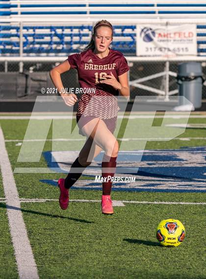 Thumbnail 2 in Indianapolis Cardinal Ritter vs. Brebeuf Jesuit Preparatory (IHSAA 2A Sectional Semi-final) photogallery.