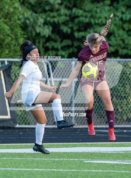 Thumbnail 2 in Indianapolis Cardinal Ritter vs. Brebeuf Jesuit Preparatory (IHSAA 2A Sectional Semi-final) photogallery.