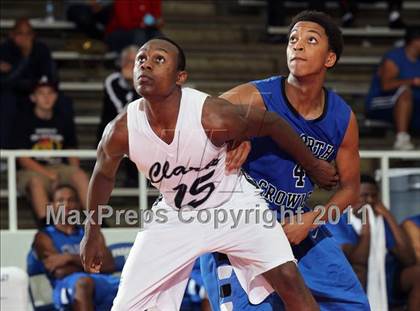 Thumbnail 1 in North Crowley vs. Clark (McDonald's Texas Invitational) photogallery.