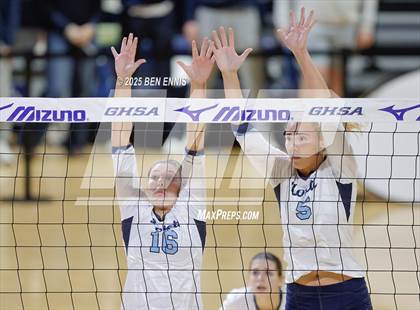 Thumbnail 1 in Hebron Christian vs. Lovett (GHSA Private State Final) photogallery.