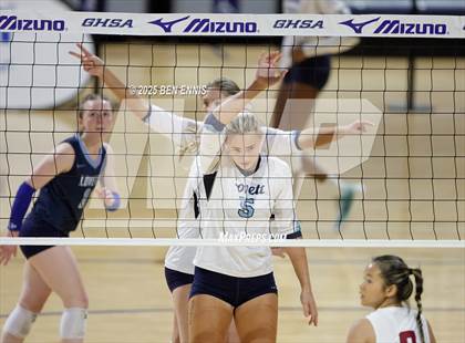 Thumbnail 1 in Hebron Christian vs. Lovett (GHSA Private State Final) photogallery.