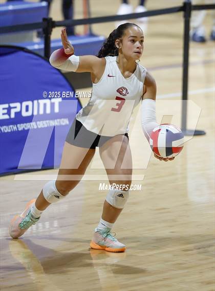 Thumbnail 2 in Hebron Christian vs. Lovett (GHSA Private State Final) photogallery.