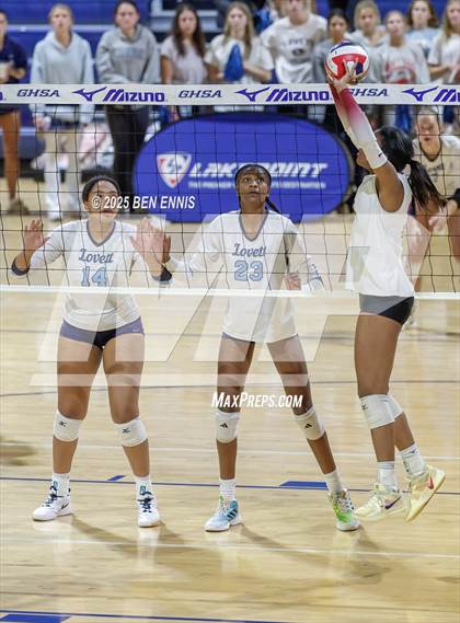 Thumbnail 1 in Hebron Christian vs. Lovett (GHSA Private State Championship) photogallery.