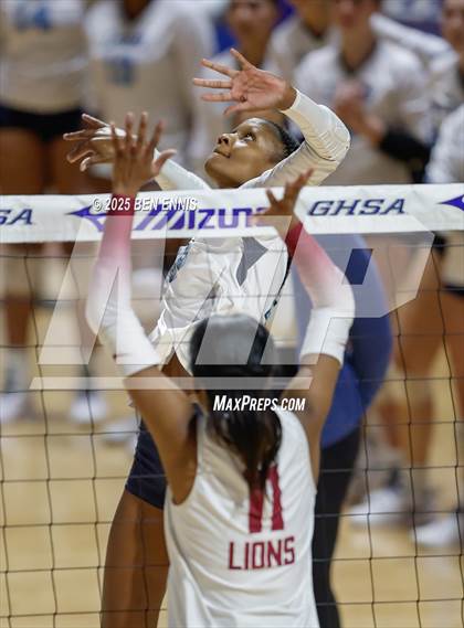 Thumbnail 2 in Hebron Christian vs. Lovett (GHSA Private State Championship) photogallery.