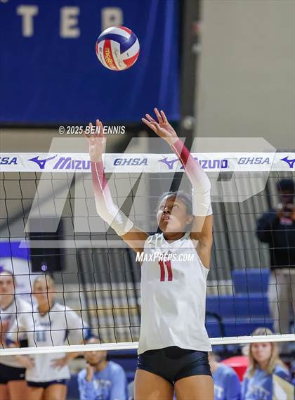 Thumbnail 3 in Hebron Christian vs. Lovett (GHSA Private State Final) photogallery.