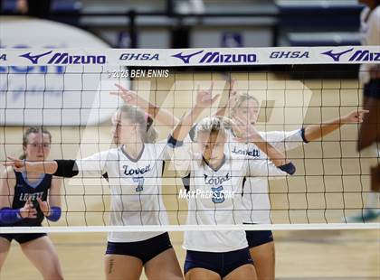 Thumbnail 3 in Hebron Christian vs. Lovett (GHSA Private State Championship) photogallery.