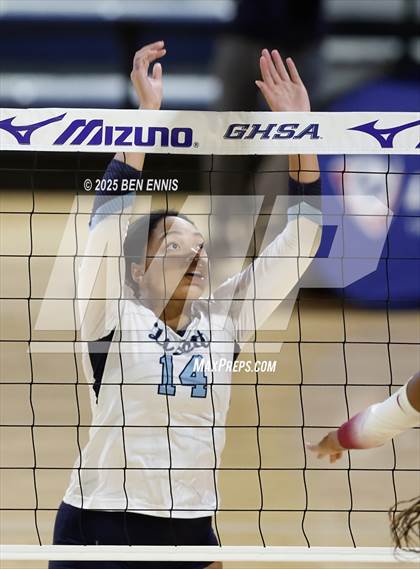 Thumbnail 1 in Hebron Christian vs. Lovett (GHSA Private State Final) photogallery.